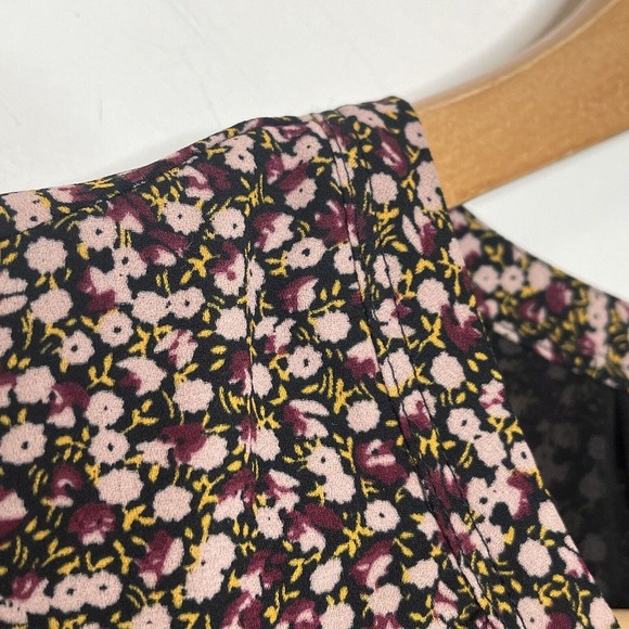 Hatch x J. Crew Floral Print Sleeveless Top Black Pink Maternity Size M/L - Picture 3 of 9